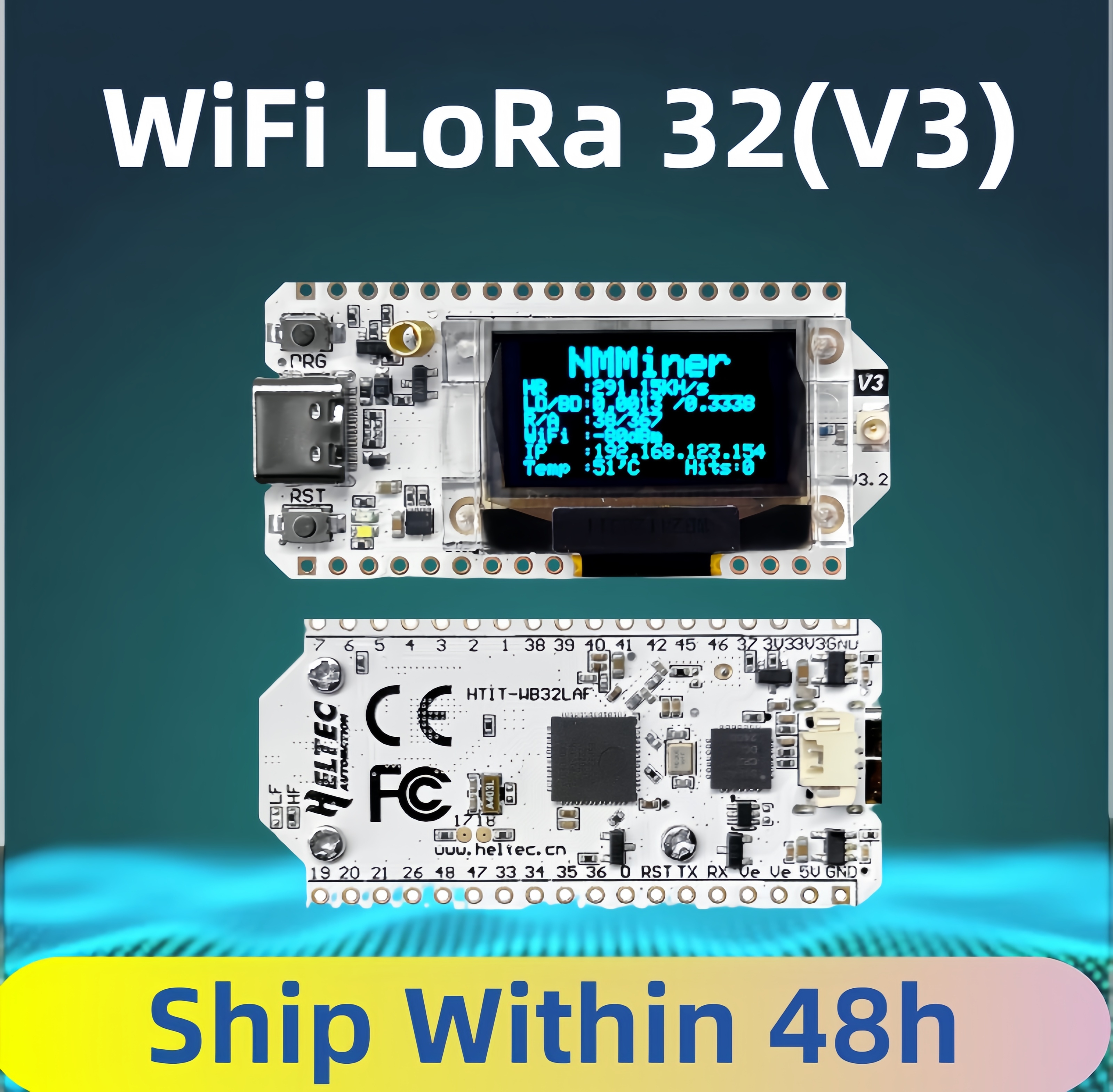 Oled Display Module - Meshtastic Wifi Heltec LoRa 32 V3
