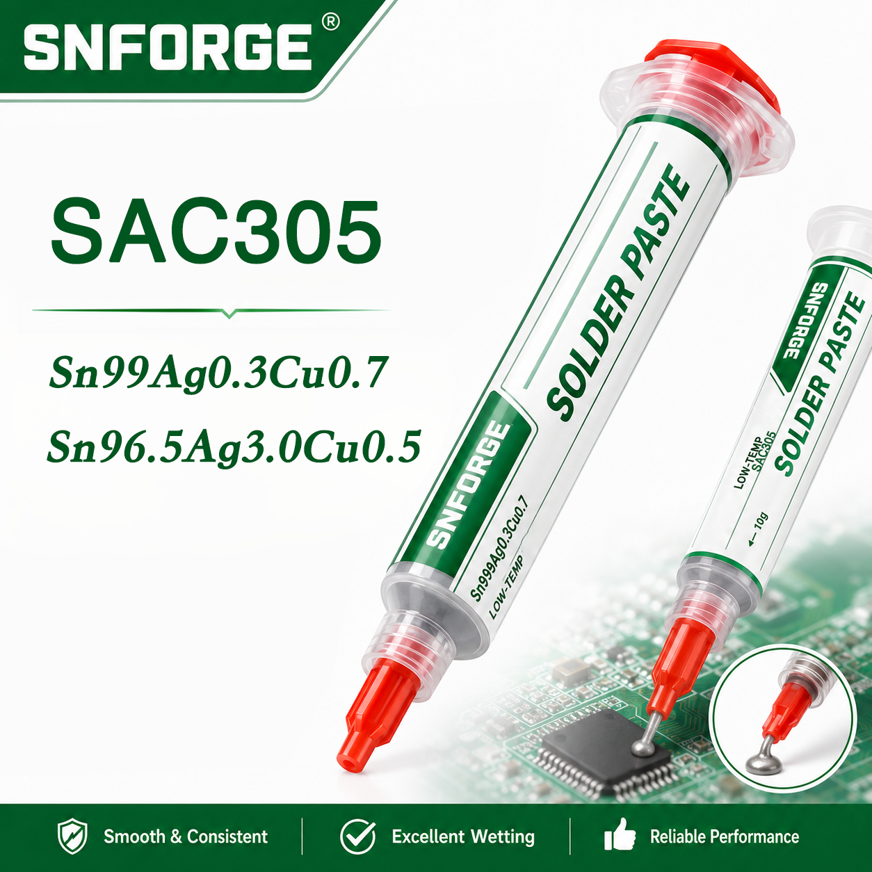 Diy Electronics Bench - SAC305 Solder Paste Welding Tin Sn99Ag0.3Cu0.7