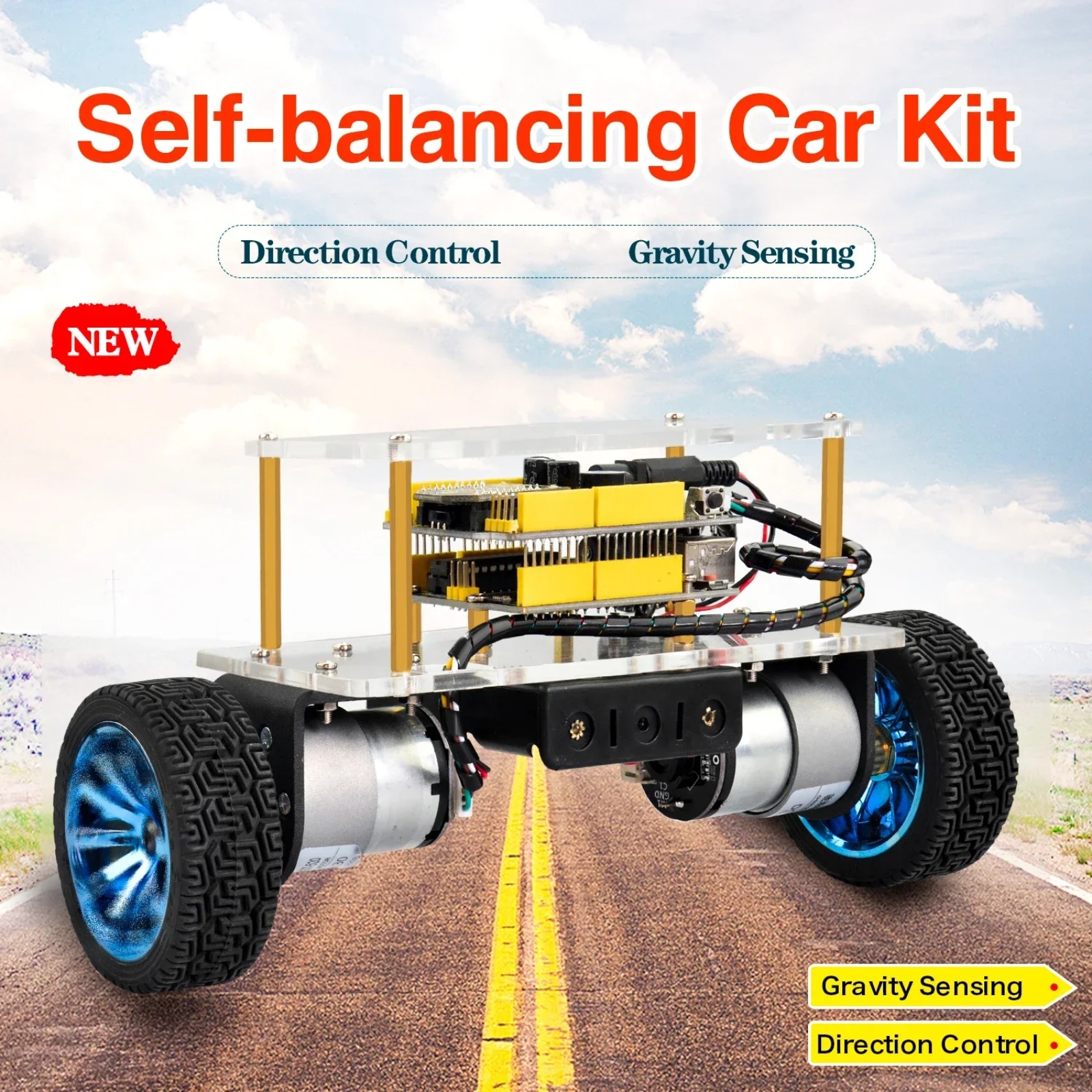 Self-Balancing Robot Car Kit f - Diy Electronics Projects For Kids incelemesi ve fiyatı