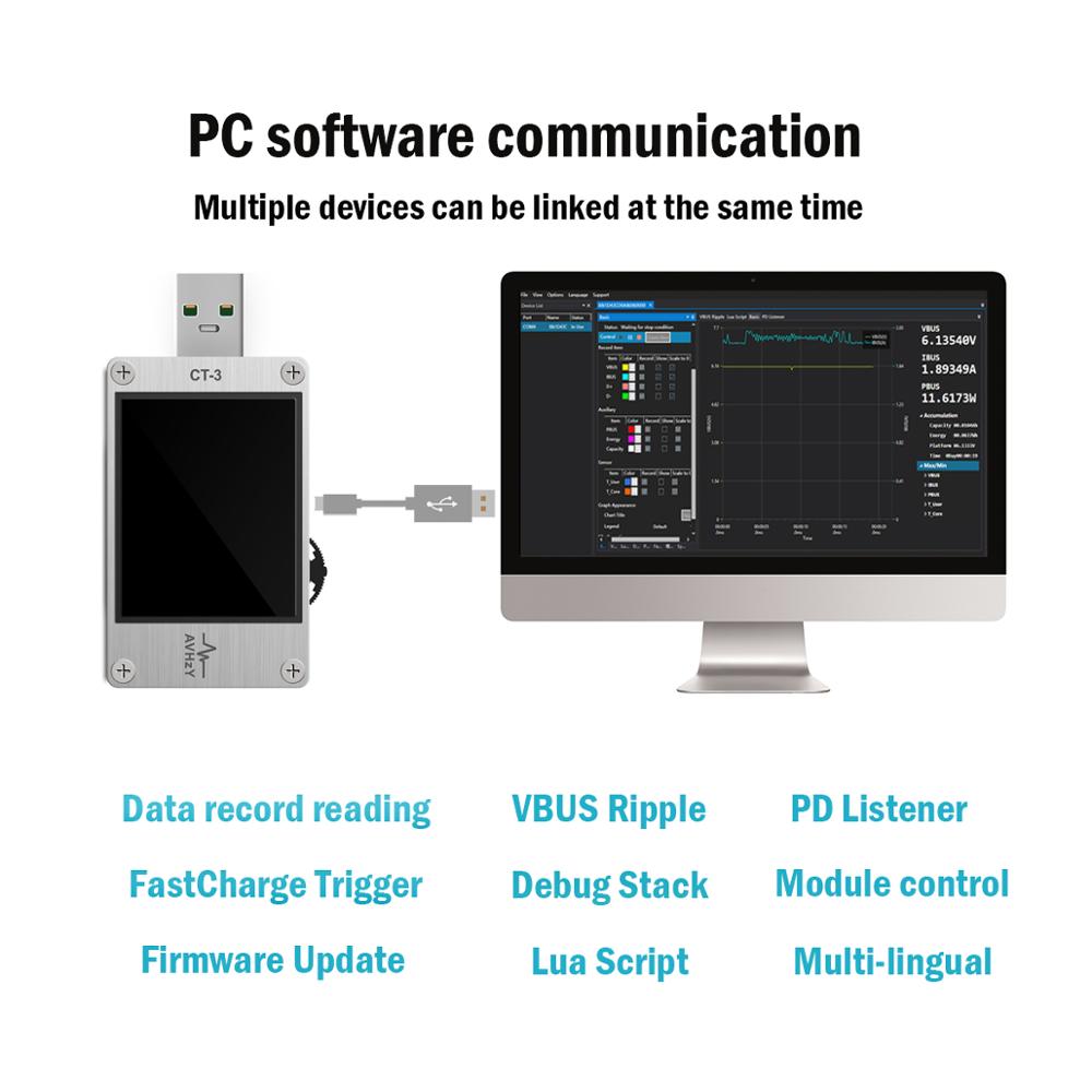 AVHzY USB 3.1 Power Meter  Dig - Logic Analyzer Usb incelemesi ve fiyatı