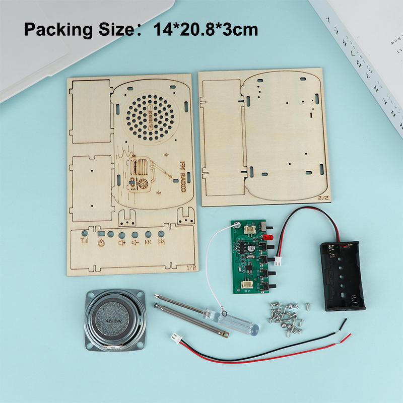 DIY Wooden FM Radio Kit Vintag - Diy Electronics Projects For Kids incelemesi ve fiyatı