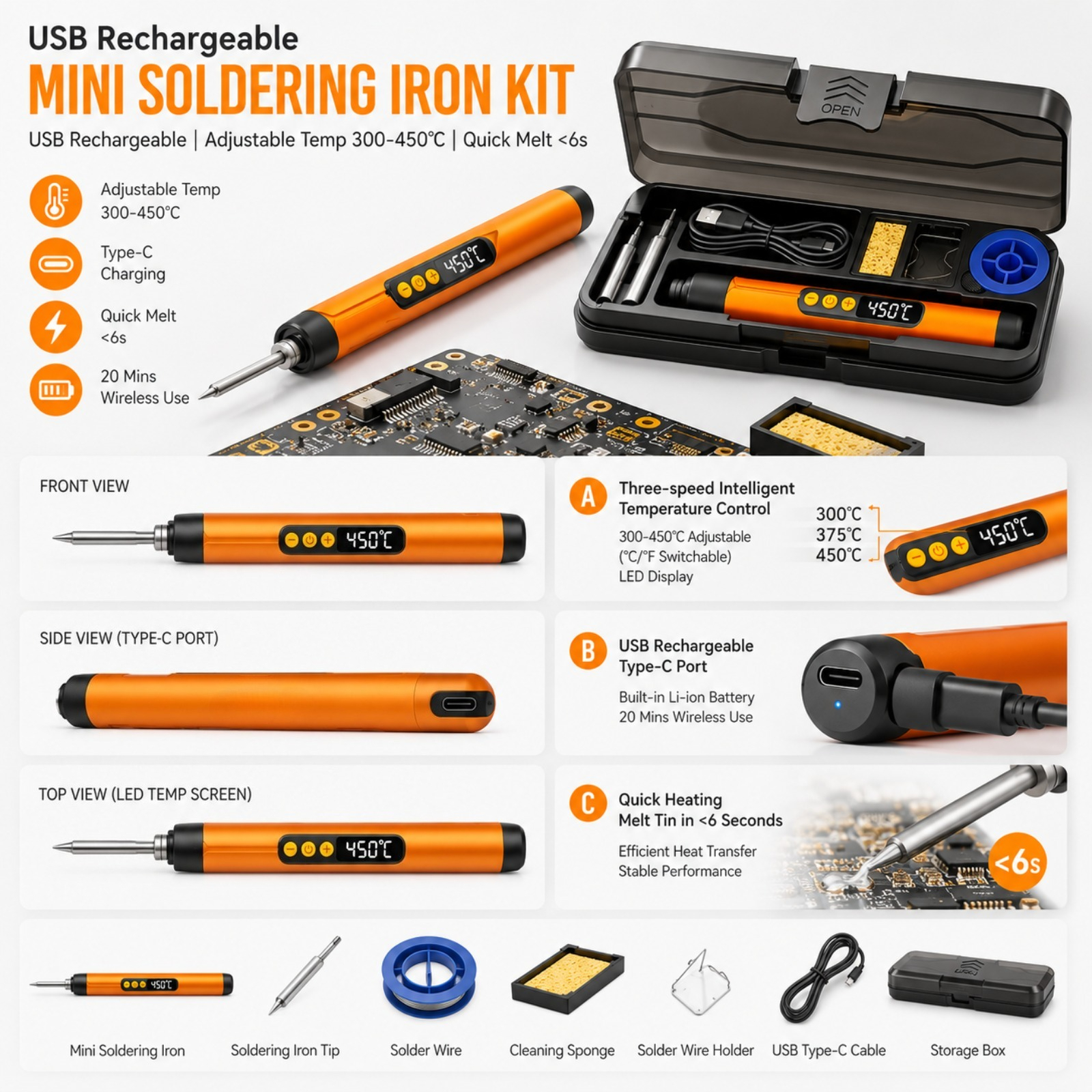 Precision Rechargeable Mini So - Diy Electronics Bench incelemesi ve fiyatı