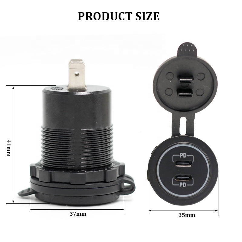 12V USB C Car Chargers Socket  - Diy Marine Electronics incelemesi ve fiyatı