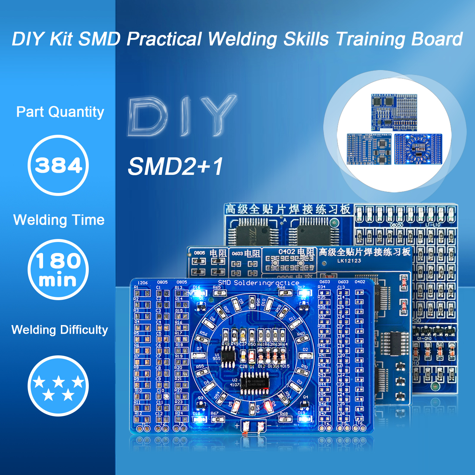 Soldering Practice Three-Piece - Diy Electronic Components incelemesi ve fiyatı