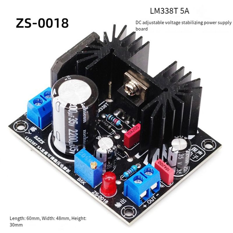 LM338 5A Output Adjustable Lin - Diy Electronics Board incelemesi ve fiyatı