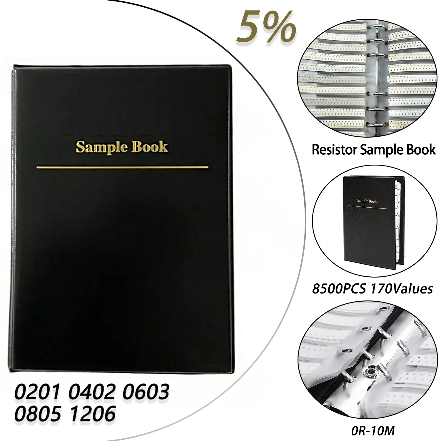 SMD Resistor Kit 170 Values 02 - Diy Electronics Book incelemesi ve fiyatı