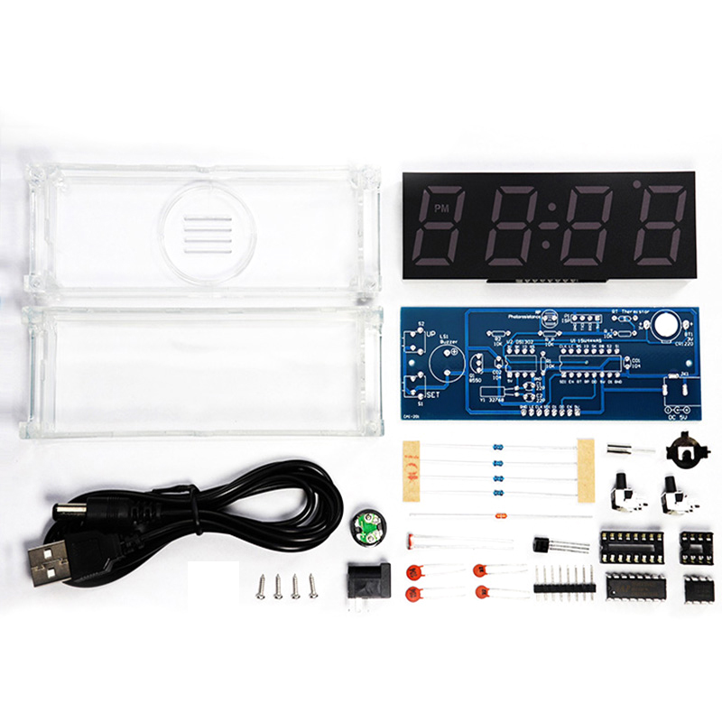 Digital Tube DIY Clock Kit Tem - Diy Electronics Youtube incelemesi ve fiyatı