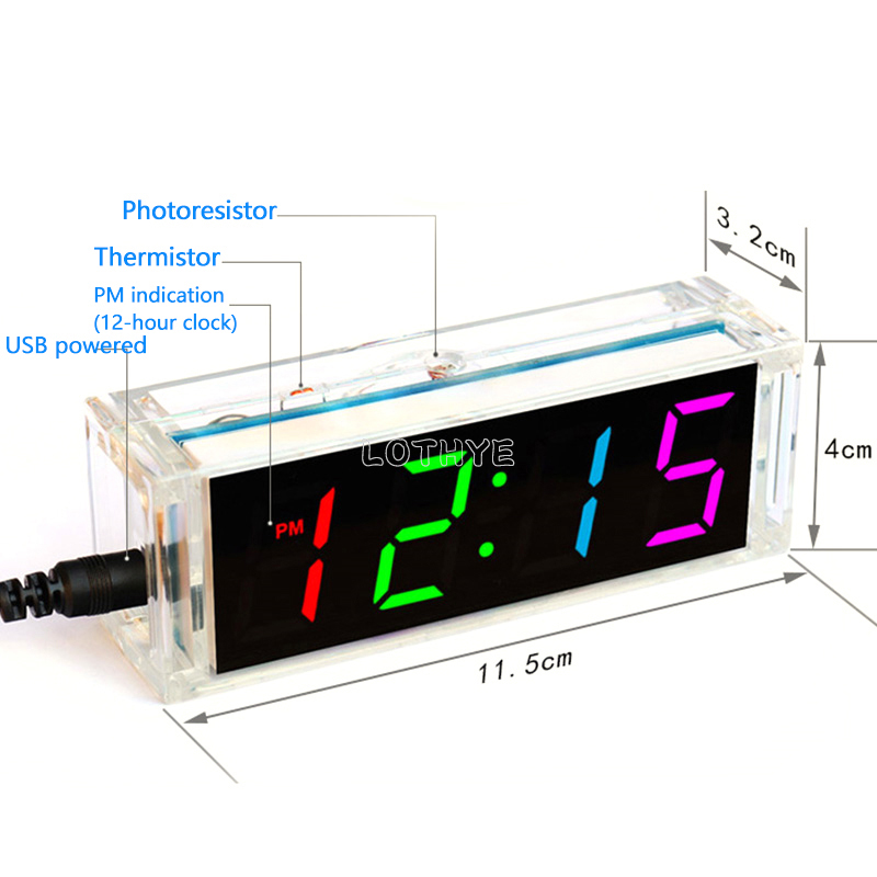 Digital Tube DIY Clock Kit Tem - Diy Electronics Youtube incelemesi ve fiyatı