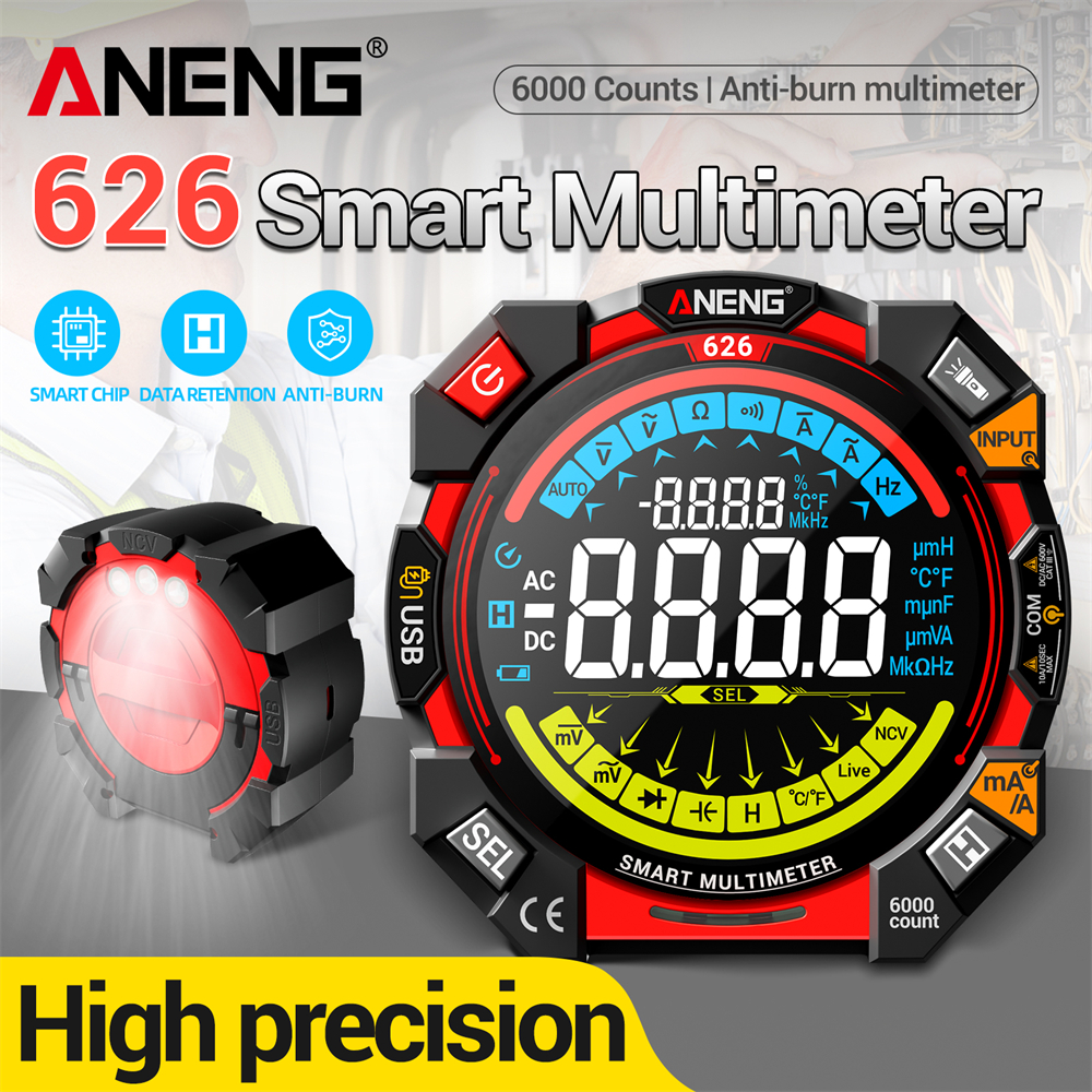 ANENG 626 Digital Multimeter 6 - Logic Analyzer Usb incelemesi ve fiyatı