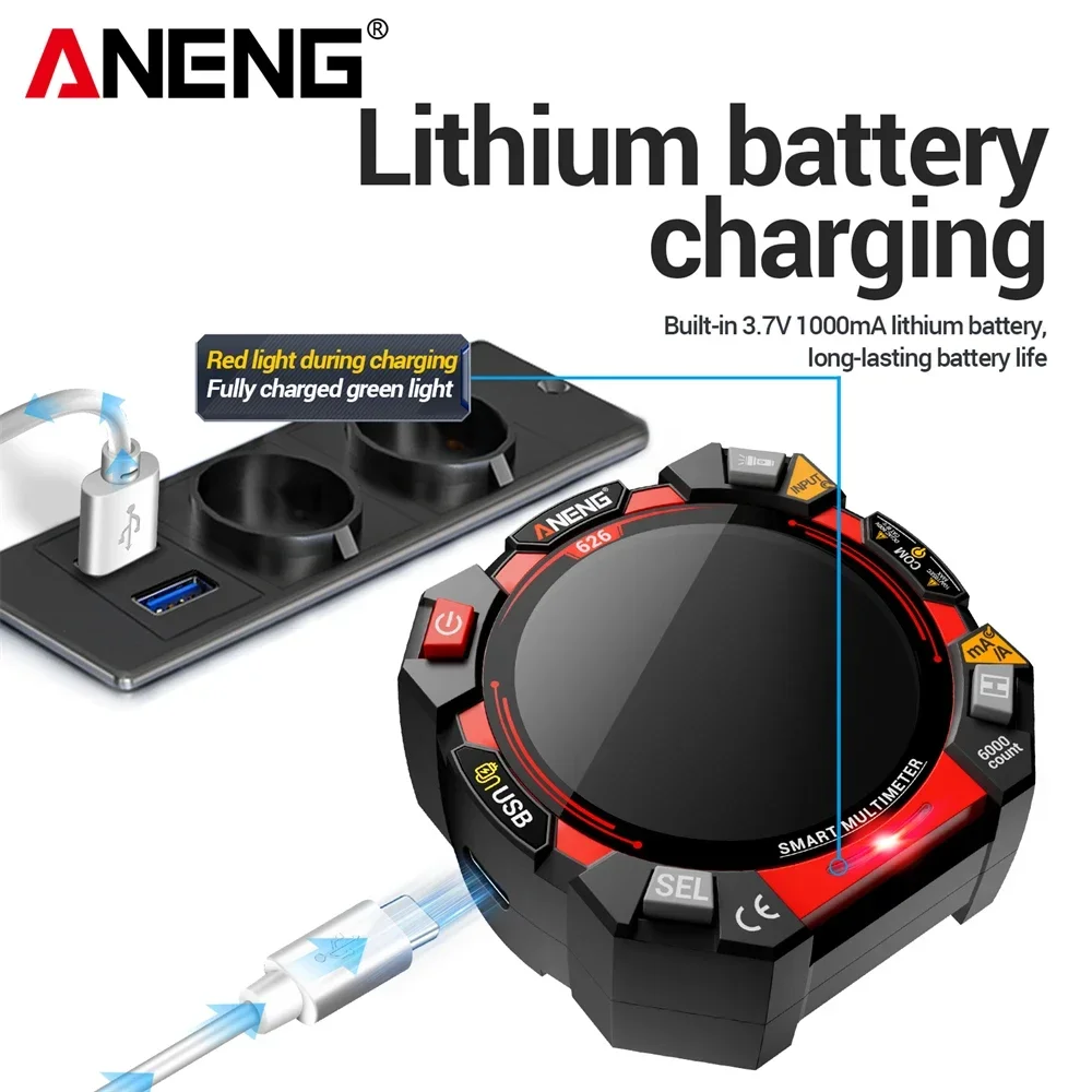 ANENG 626 Digital Multimeter 6 - Logic Analyzer Usb incelemesi ve fiyatı