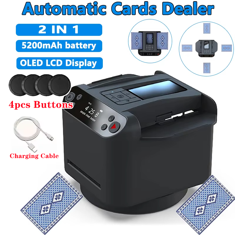 360° Fully Automatic Card Shuf - Oled Display Module incelemesi ve fiyatı