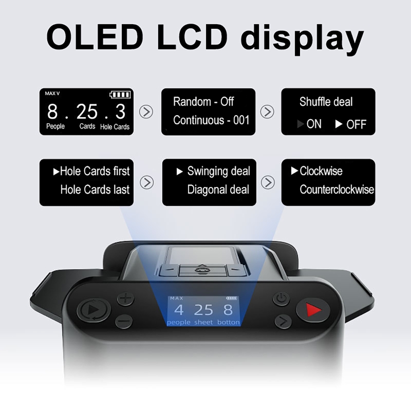 360° Fully Automatic Card Shuf - Oled Display Module incelemesi ve fiyatı