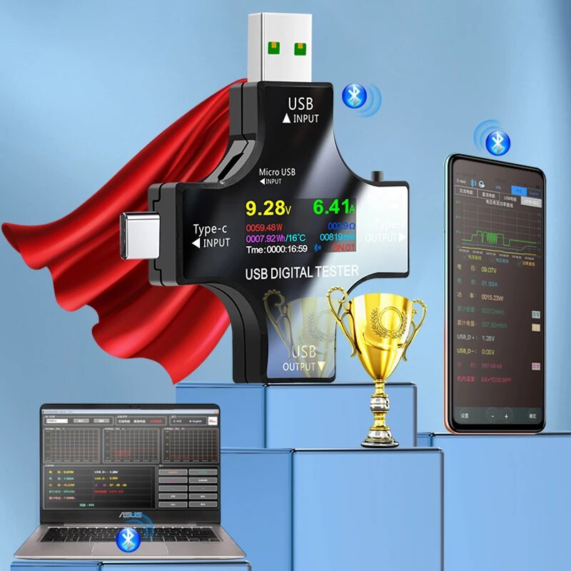 USB Tester DC Type-C PD Digita - Logic Analyzer Usb incelemesi ve fiyatı