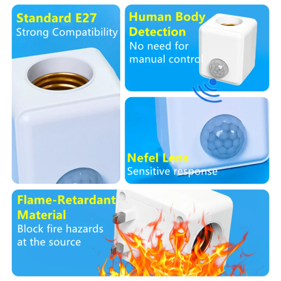 EU/US Plug E27 PIR Motion Sens - Ldr Light Sensor incelemesi ve fiyatı