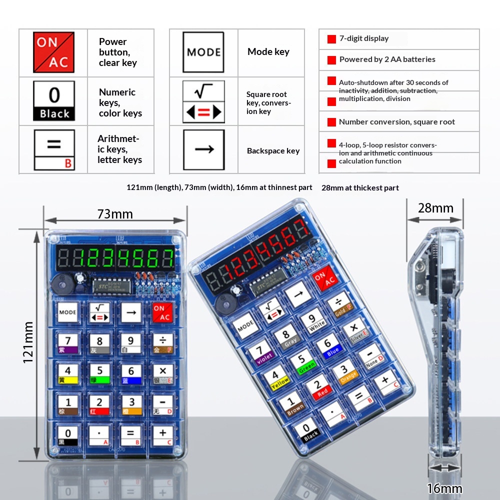Calculator Production Kit, Ele - Diy Electronics Youtube incelemesi ve fiyatı