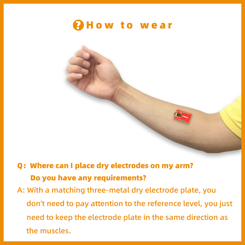 Biosensor EMG Biometrics Dry E - Diy Wearable Electronics incelemesi ve fiyatı