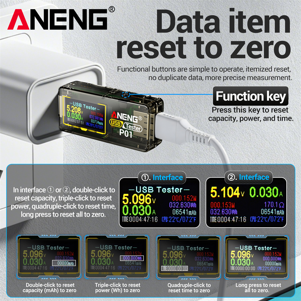 USB Tester ANENG P01 Multifunc - Logic Analyzer Usb incelemesi ve fiyatı