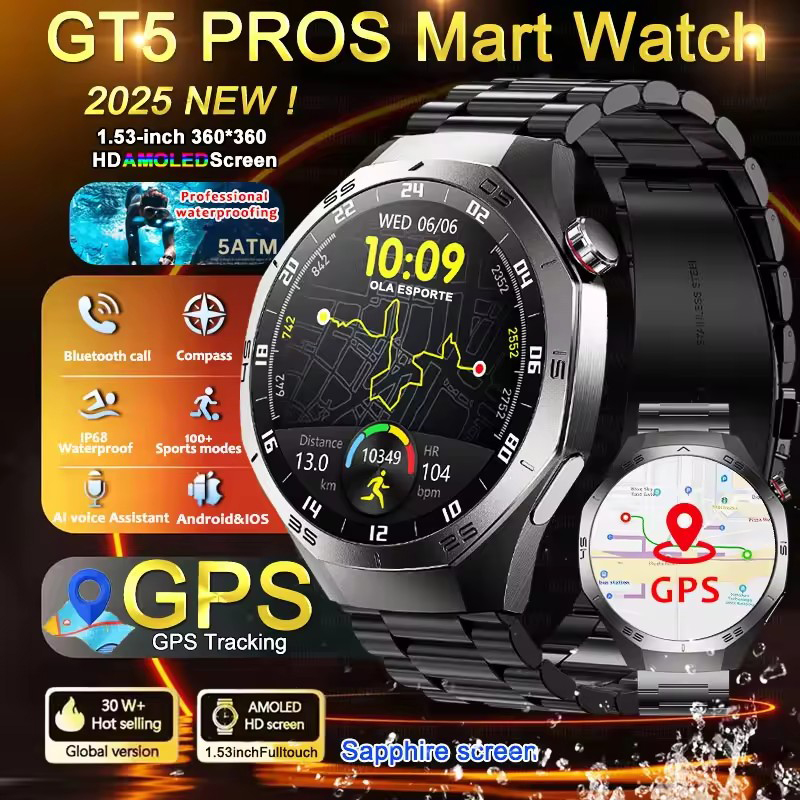Round GPS Smart Watch Waterpro - Diy Wearable Electronics incelemesi ve fiyatı