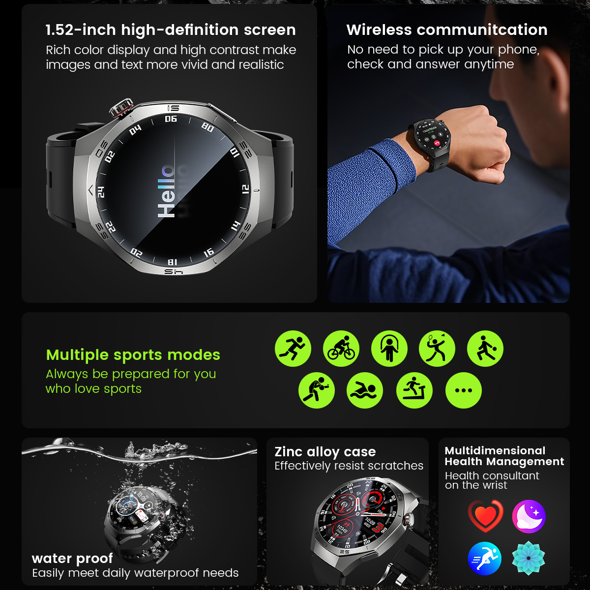 Round GPS Smart Watch Waterpro - Diy Wearable Electronics incelemesi ve fiyatı