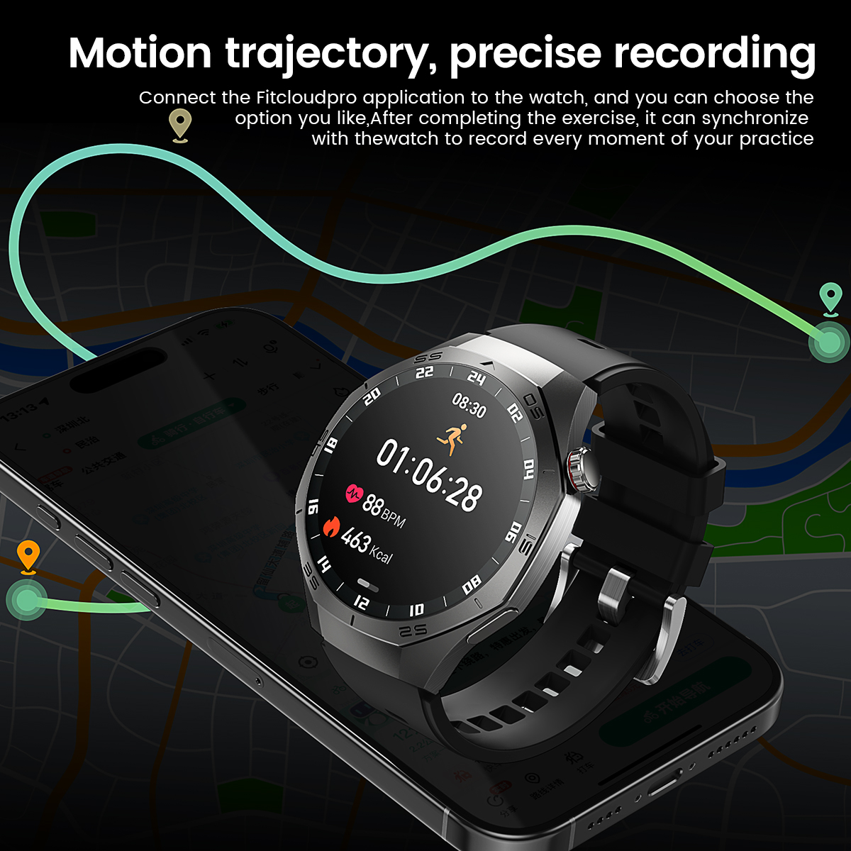 Round GPS Smart Watch Waterpro - Diy Wearable Electronics incelemesi ve fiyatı