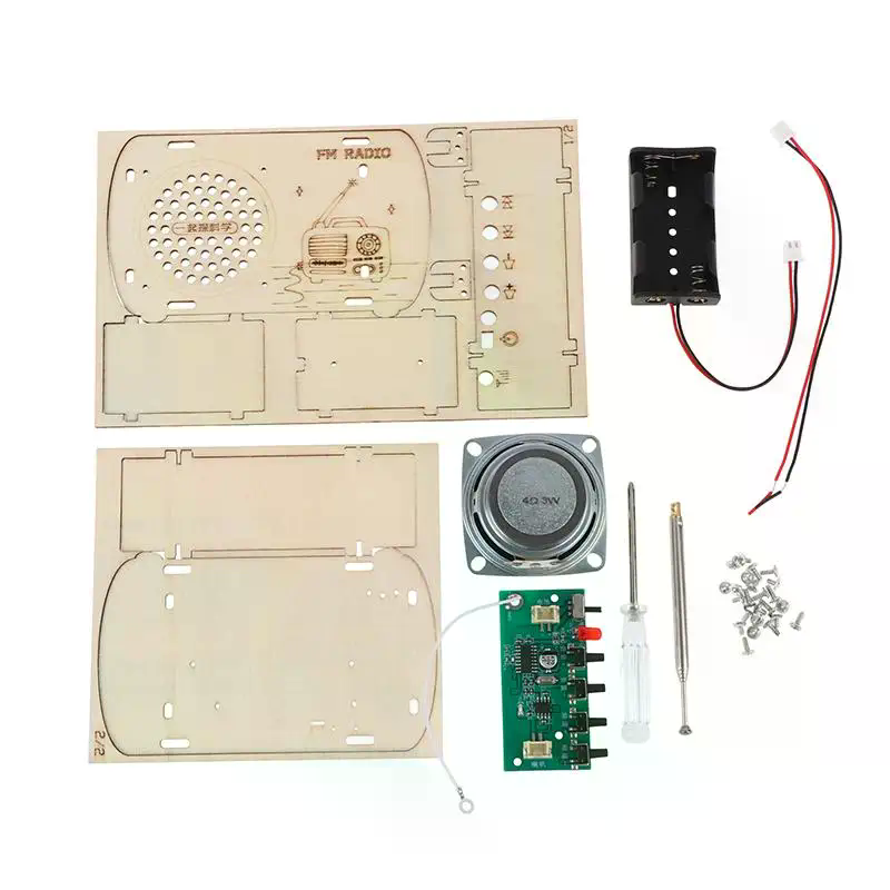 DIY Wooden FM Radio Kit Vintag - Diy Electronics Projects For Kids incelemesi ve fiyatı
