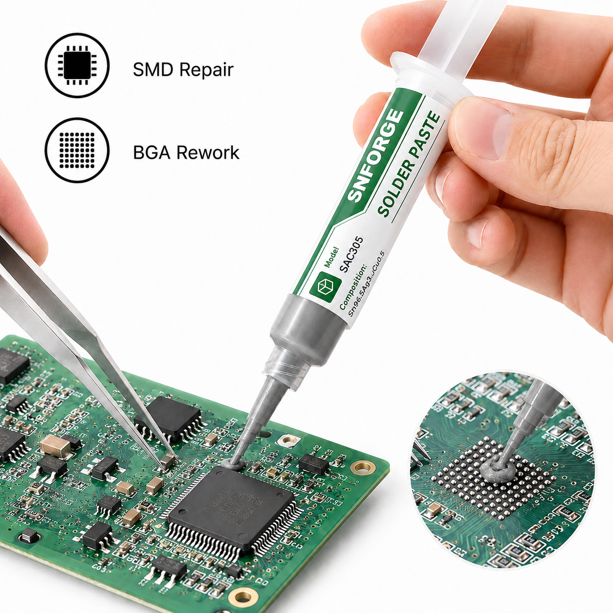 SAC305 Solder Paste Welding Ti - Diy Electronics Bench incelemesi ve fiyatı