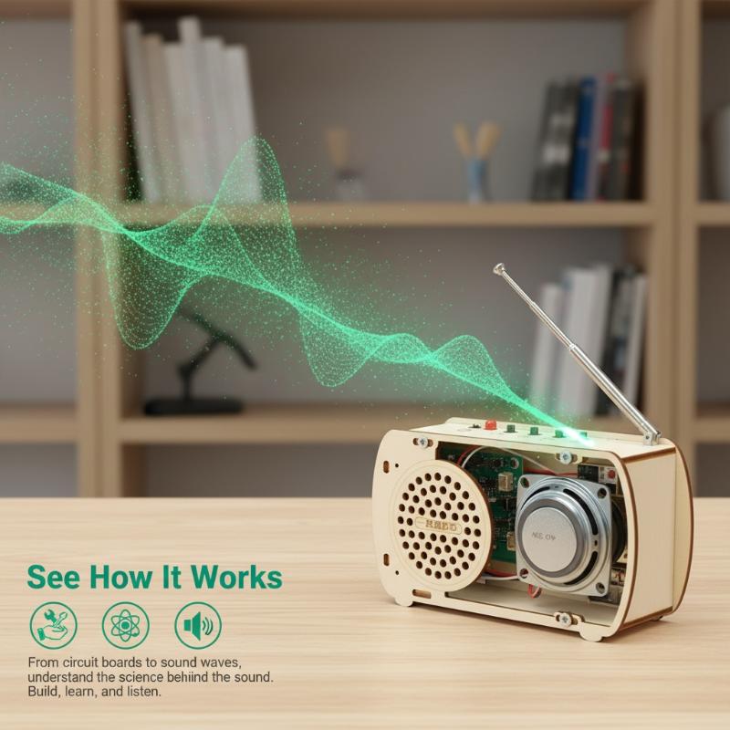 DIY Wooden FM Radio Kit Vintag - Diy Electronics Projects For Kids incelemesi ve fiyatı