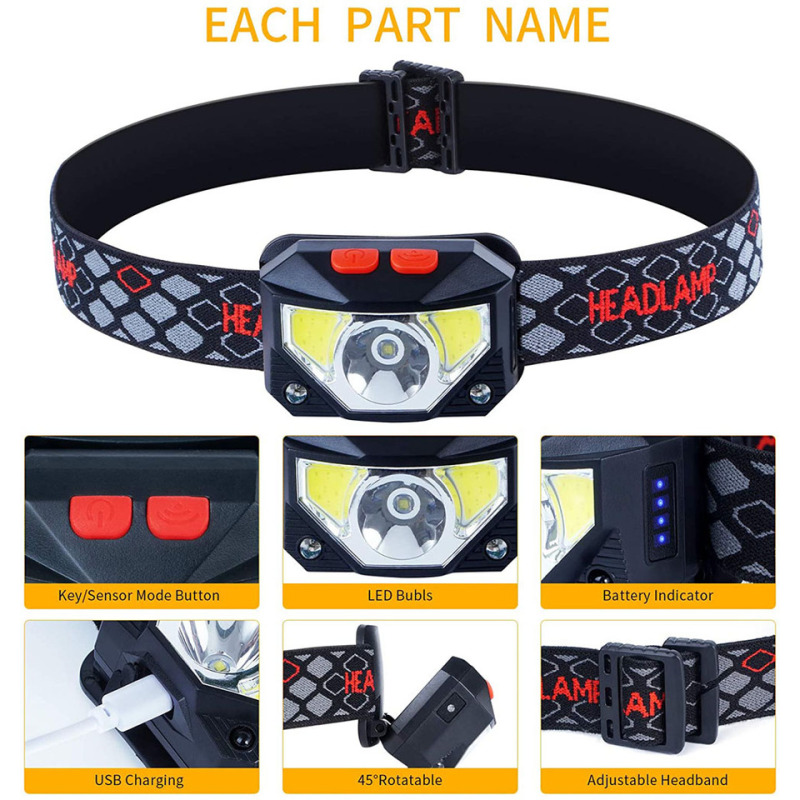 8 Modes LED Headlight Handfres - Ldr Light Sensor incelemesi ve fiyatı