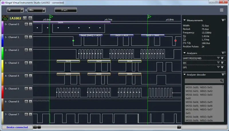 Kingst LA1010 USB Logic Analyz - Logic Analyzer Usb incelemesi ve fiyatı