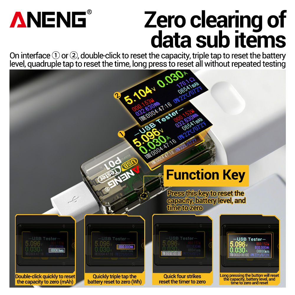 ANENG P01 USB Type C Tester Di - Logic Analyzer Usb incelemesi ve fiyatı