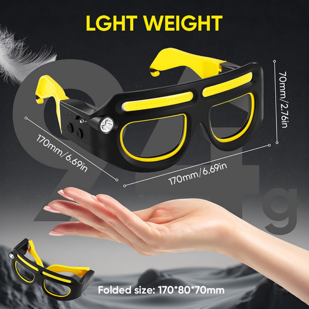LED Headlamp Glasses Rechargea - Ldr Light Sensor incelemesi ve fiyatı